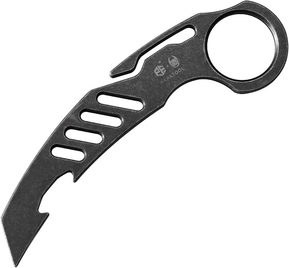 Petrified fish Karatool Titanium prybar Tool (Black)