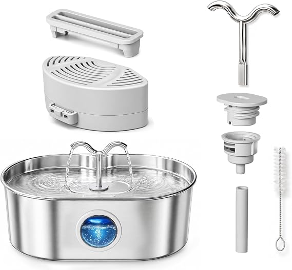 8L/270oz Dog Water Fountain Replacement Accessories Kit