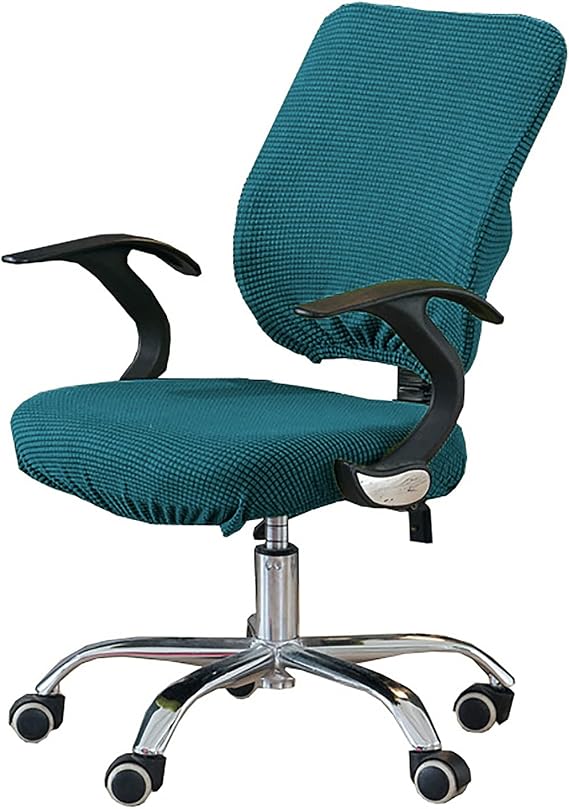 Office Chair Cover, Chair Cover, Seat Cover, For Office, Elastic Material, Chair Cover, Easy to Put on and Take Off, Set of 4 Elastic, Anti-Slip, Stretch Chair Seat, Home, Hotel, Wedding, Party,