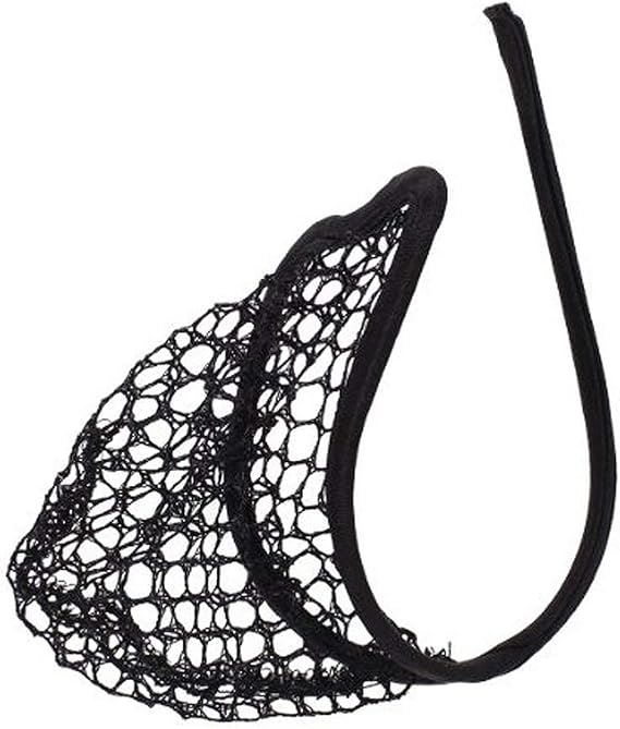 SOIMISS Men C- String Pouch Thong G- Strings Bulge Pouch Thong Underwear Fishnet Bikini Underwear for Men Night Black