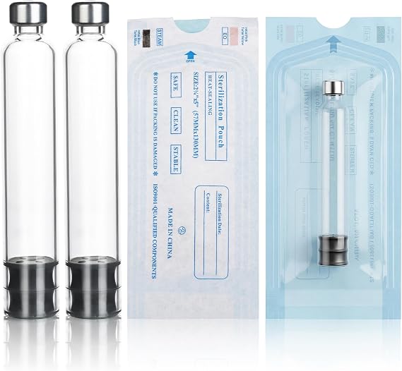 20 Pack 3ml Pen Cartridge Style Vials for Peptide Pen Individually Packaged Cartridges for V1-V2 Pen