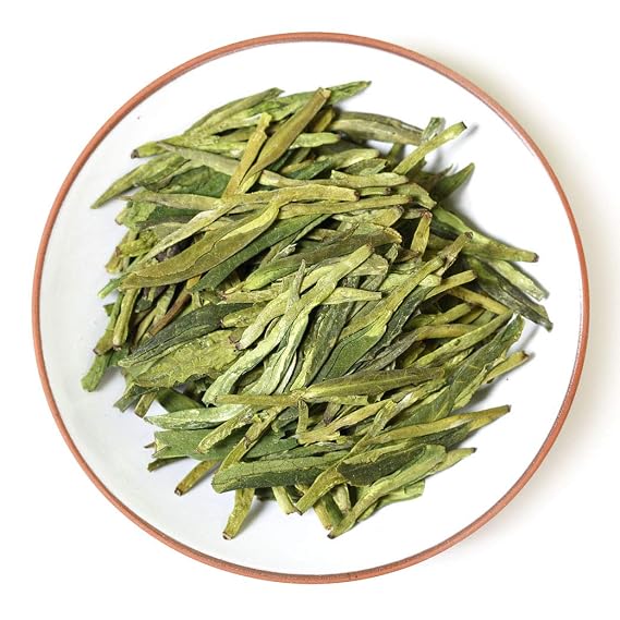 GOARTEA Bai Cha Long Jing Green Tea - 2Pcs 250g / Total 17.6oz Premium Grade - Spring Anji Baicha Longjing - White Dragon Well Chinese Green Tea Loose Leaf