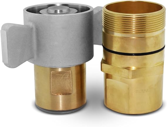 1-1/2" NPT Wet-Line Wing Nut Hydraulic Quick Disconnect Coupler/Coupling Set