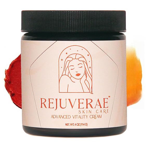 Advanced Vitality Cream | Celestial Glow Moisturizer with Bixa Oil Extract, Vitamins A D C, Shea & Argan Butter - Deep Hydration | Vibrant Orange Hue (4oz)
