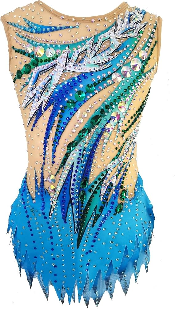 LIUHUO Fancy Rhythmic Gymnastics Leotards Competition Stage Female Professional Children