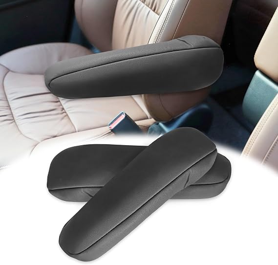 QianBao 2PCS Car Seat Armrest Covers Microfiber Leather Armrest Protector