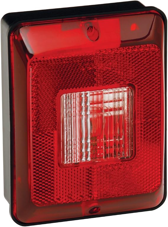 Bargman 31-86-103 Taillight #86 - Single Vertical Backup with Black Base