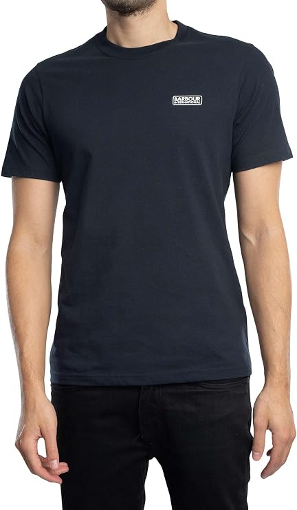 Barbour International Men's Slim Fit Small Logo T-Shirt, Navy