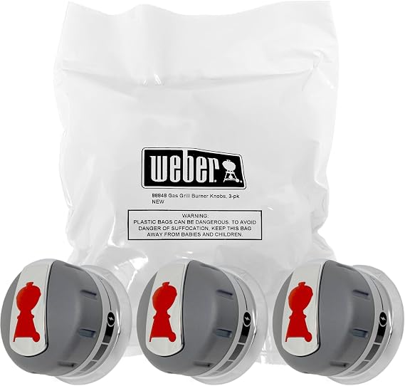 Weber 88848 Gas Grill Burner Knobs