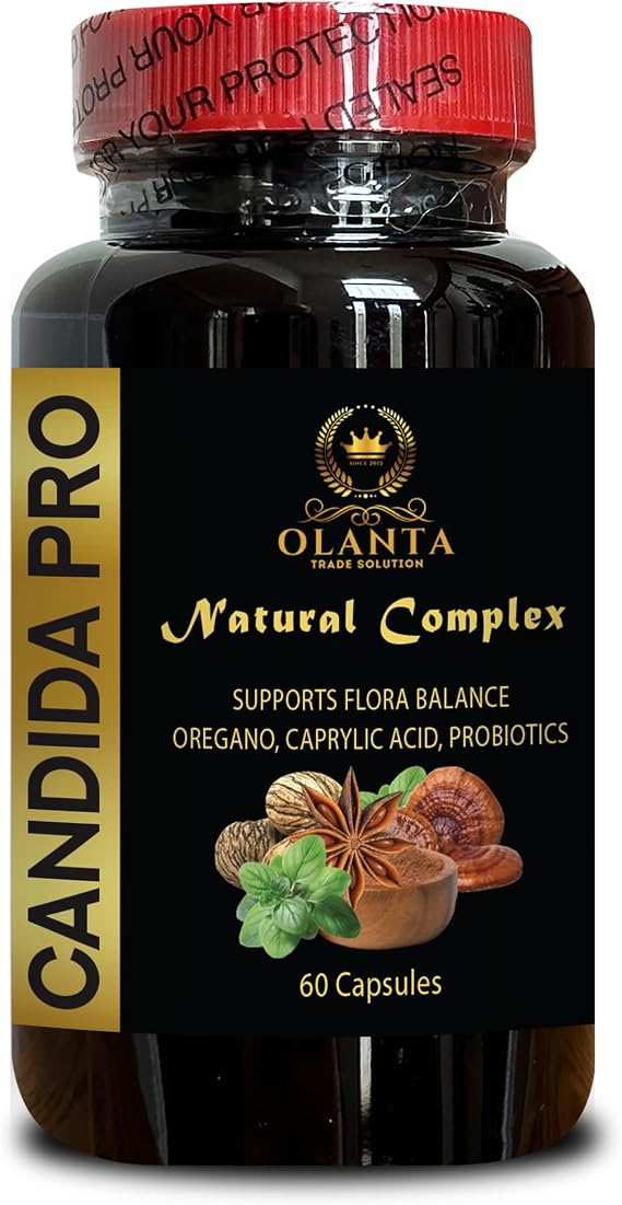Candida PRO - Black Walnut, Wormwood, probiotics Digestive Health, Supports Detoxification for Natural Candida Cleanse - 1 Bottle