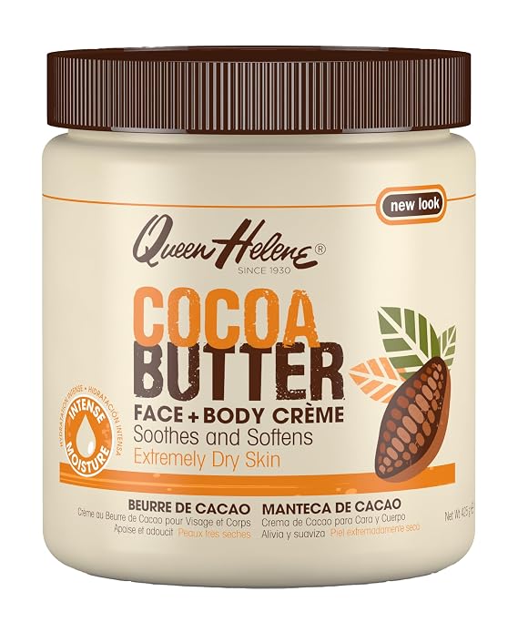 Queen Helene Cocoa Butter Creme Deep Hydrating Cocoa Butter Formula for Smooth Radiant Skin | 15 oz Jar