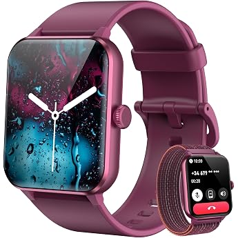 Blackview Smartwatch for Men and Women with Phone Function Make / Receive Calls / Message Reminder Sports Watch with 100+ Sports Modes Fitness Watch Heart Rate Sleep Monitor Pedometer Smart Watch for Android iOS