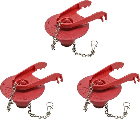 Fluidmaster 502 Universal 2-Inch Toilet Flapper, 3-Pack, Water Saving