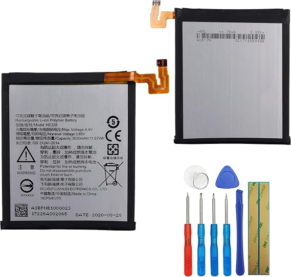 Replacement Battery HE328 Compatible with Nokia 8 TA-1052 TA-1012 TA-1004 with Tools