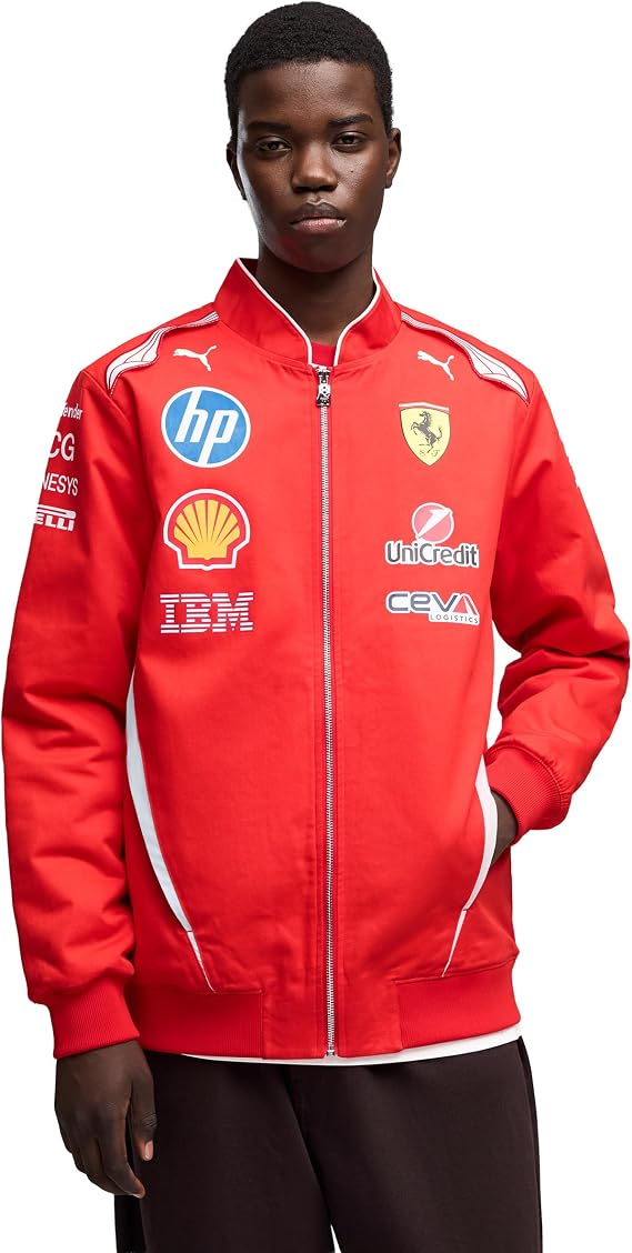 PUMA Scuderia Ferrari F1 2026 Men's Team Racing Jacket - Red