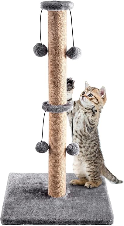 Cat Scratching Post Vertical Scratch Claw Scratcher Modern Design