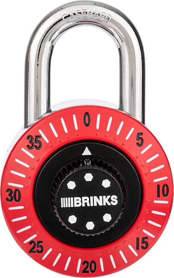 Brinks 172-49006 Dial Combination Padlock, 48mm