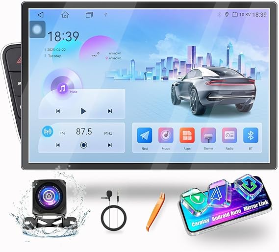 for Audi Q5 2008-2017(High End)(LHD) CarPlay Android Auto Navigation Stereo GPS Radio Camera Display 13.1" QLED Touchscreen Headunit Tablet Pad Media Player, if Applicable Octa Core 6G+128G