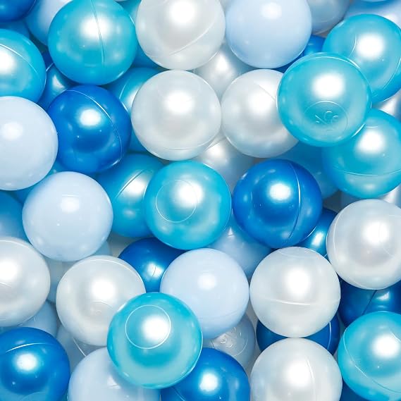 TRENDPLAY Plastic Balls for Ball Pits 2.2 Inch, Pack of 50 100 200 500 Hollow Balls, Perfect for Toddler Baby Pools,Party,Festival Decoration