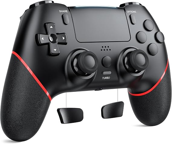 Sefitopher Wireless Controller for PS4, Game Controller for PS4/Pro/Slim/PC, Bluetooth Gamepad Joystick with Touch Panel/Turbo/Dual Vibration/Six-Axis Sensor/3.5mm Audio Jack