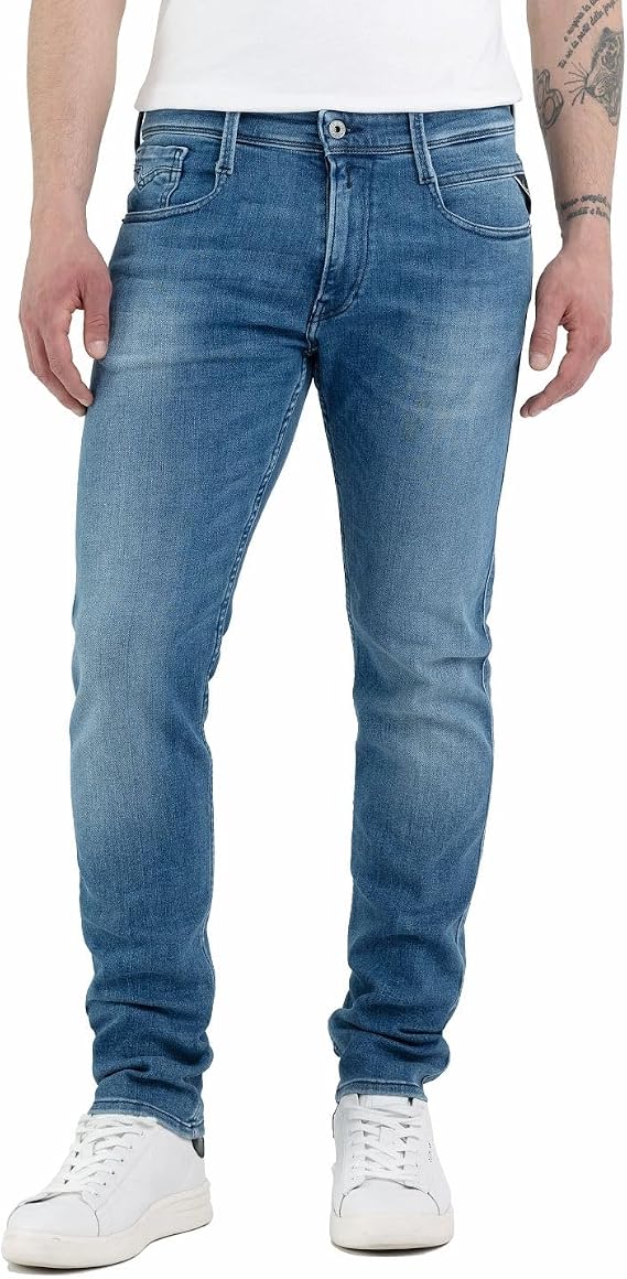 Replay Anbass Men's Slim Fit Jeans with Comfort Stretch