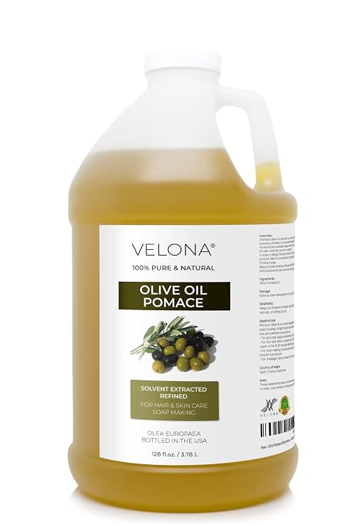 velona Olive Pomace Oil - 1 Gallon / 128 fl oz, Solvent Extracted, Refined