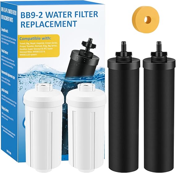Water Filter Replacement Compatible with Berkey, BB9-2 Filters