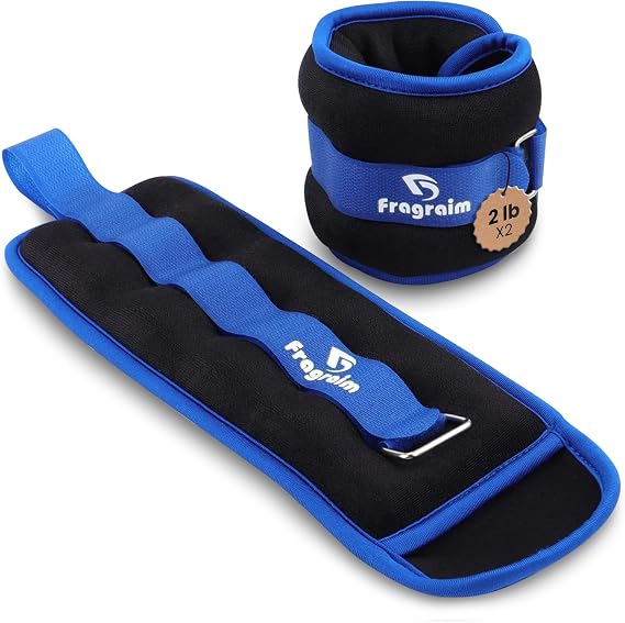 Ankle Weights for Women and Men - 1/2/3/4/6/8/10/12/15/20 LB Pair Options