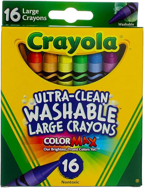 Crayola Large Washable Crayons 16 Pack - 2 Packs