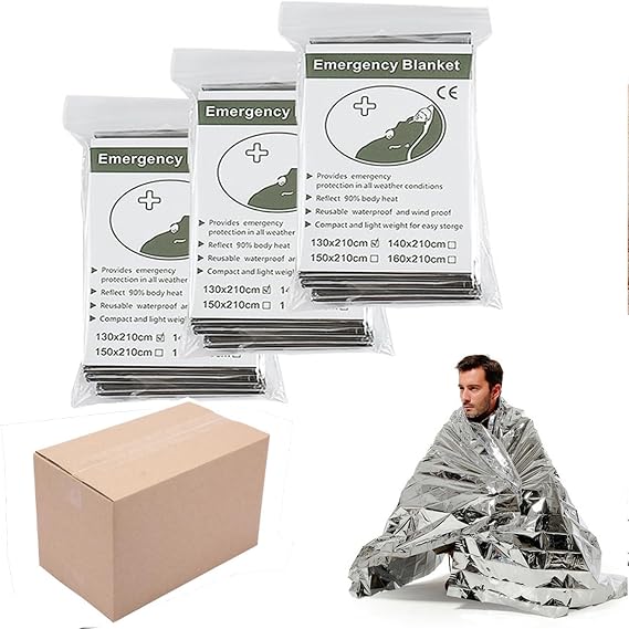 Emergency Foil Blanket Survival Reflective First Aid Thermal Mylar Blanket