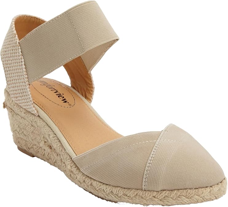 Comfortview Women's Wide Width The Abra Espadrille