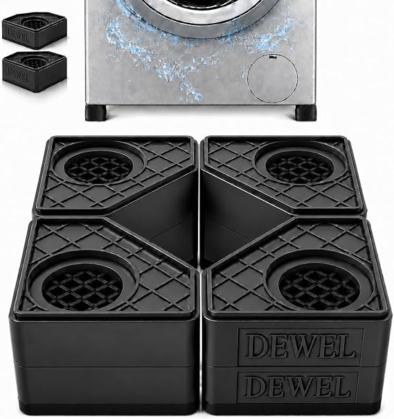 SEISSO Anti Vibration Pads for Washing Machine, Double Height, 4 Pack
