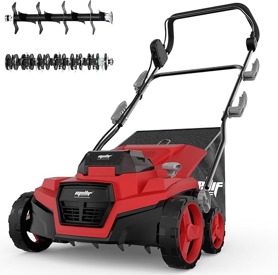 Cordless Dethatcher and Scarifier Compatible with Milwaukee 18V Battery
