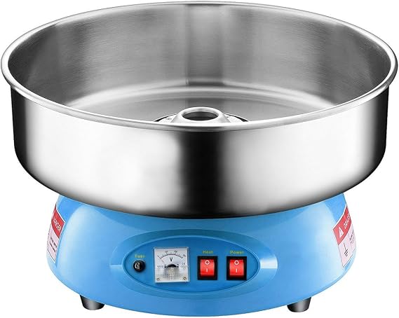 Compact Commercial Cotton Candy Machine Party Candy Floss Maker Blue