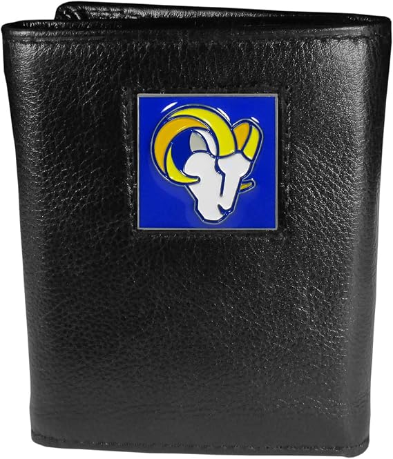 Siskiyou Sports NFL St. Louis Rams Leather Tri-Fold Wallet, Black