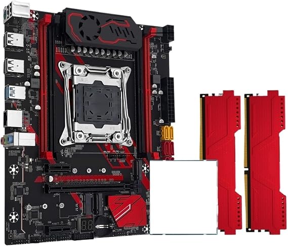 X99 RS9 Motherboard Combo Support LGA2011-3 Kit E5 2640 V4 CPU DDR4 16GB 2666MHz Memory NVME M.2 Four(Motherboard+CPU+RAM)