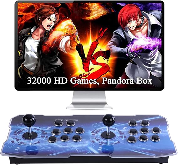 GWALSNTH 32000 in 1 Pandora Box Mini Arcade Games Console, Plug and Play Video Games,1280X720 Display, 3D Game, Search/Save/Hide/Pause