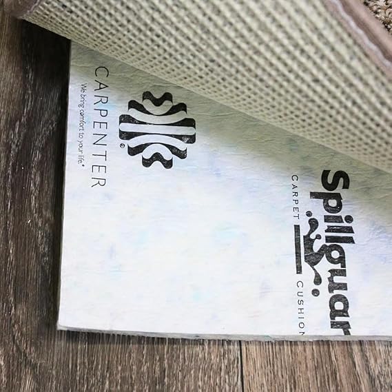 Spillguard Barrier Rug Pad | Visco- Elastic Memory Foam | 9'x12' | 1/2" Thick