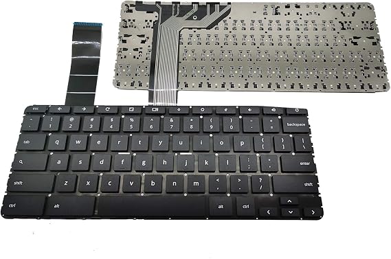 Keyboard Compatible for HP Chromebook 11 G5 11 G5 EE, US Layout Black Color
