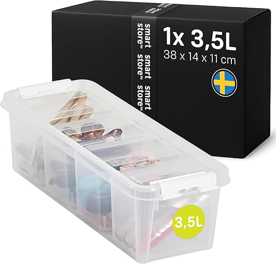 SmartStore Storage Box with Lid Small 3.5 L Box 38 x 14 x 11 cm
