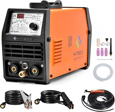 HITBOX Pulse TIGMMA Welder 200AMP 110V220V Dual Voltage Welding Machine With Digital TIG Torch HBT2000P