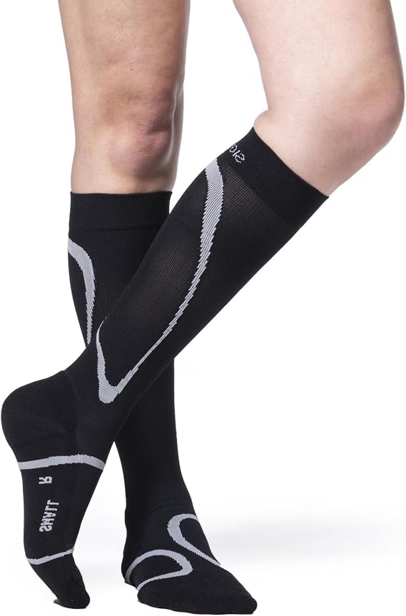 Sigvaris Mens & Womens Motion High Tech Closed Toe Calf High Medical Compression Unisex Socks 20-30mmHg