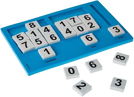 Didax Educational Resources Base Ten Place Value Frame, Multicolor, 8 x 14.5 x 5 in (211038)