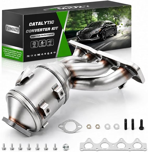 Catalytic Converter Kit Fit Hyundai Accent Veloster Kia Soul Rio 2012 2013 2014 2015 2016 2017 2018 2019 1.6L
