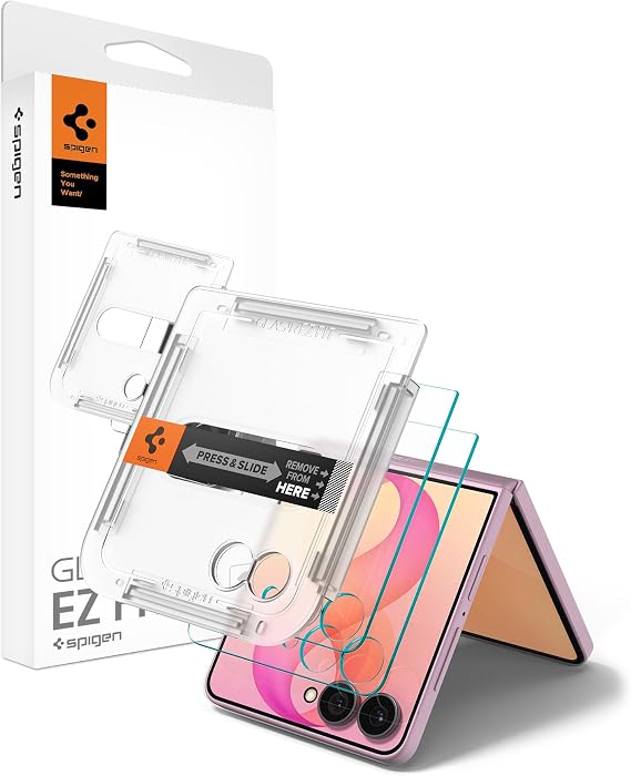 Spigen GlasTR EZ FIT Screen Protector for Galaxy Z Flip 8 / Galaxy Z Flip 7