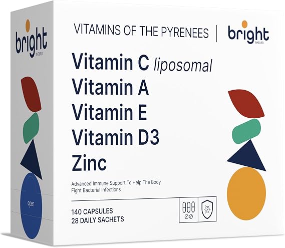 Liposomal Vitamin C, Vitamin A, Vitamin D3 4000, Vitamin E, Zinc - SmartAbsorb™ | for Immunity, Bone Health and antioxidant Support | 28 Daily sachets