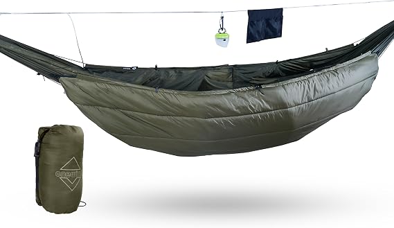 onewind Camping Hammock Underquilt, 3 Season Hammock Insulation, OD Green