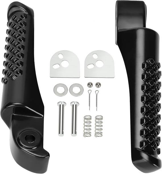GREHUA Mini Bike Foot Pegs Compatible with Coleman Powersports BT200X CT200U CT200U-EX CT100U Trail 200 CC100X 212cc 196cc 6.5hp Motor Minibike Parts Footrest Bracket Set Assembly Left Right 2 Pack