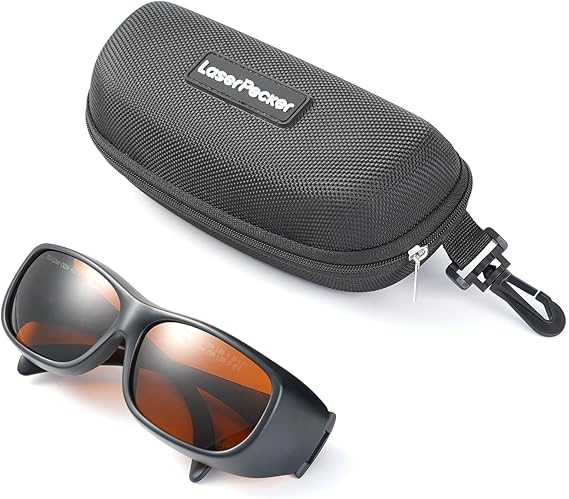 LaserPecker Laser Safety Glasses 180nm532nm & 900nm1080nm for All Machines and Most Laser Engravers, Red Light Therapy Glasses Eyes Protection Laser Safety Goggles