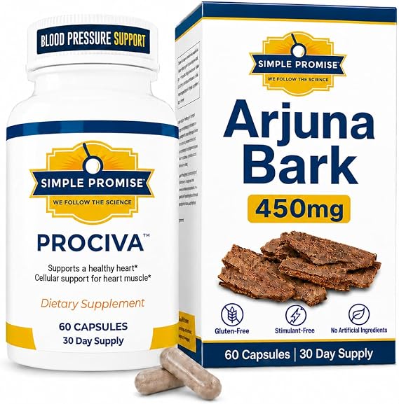 Prociva - Arjuna Bark Extract Supplement - Healthy Blood Pressure Support